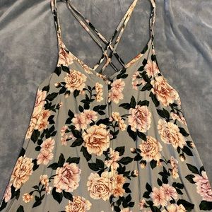 Floral spaghetti strap